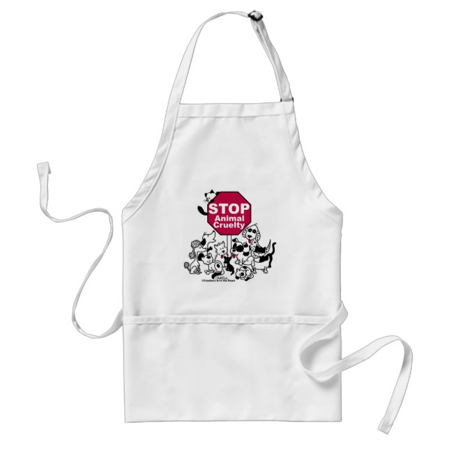 Stop Animal Cruelty Standard Apron (Front)