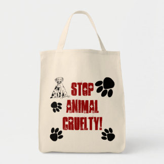 STOP ANIMAL CRUELTY TOTE BAG