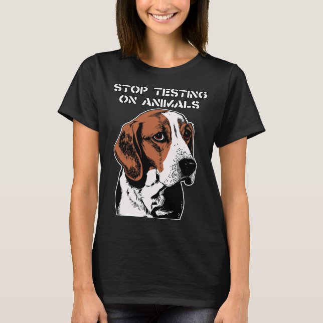 Stop Animal Testing  End Vivisection  Free The Bea T-Shirt (Front)