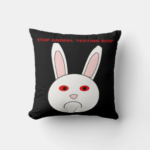 Stop Animal Testing Now Pillow