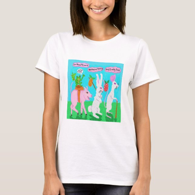 Stop Animal Testing  T-Shirt (Front)