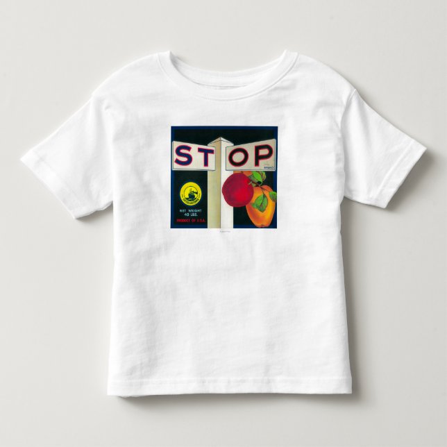 Stop Apple Crate LabelCutler, CA Toddler T-Shirt (Front)