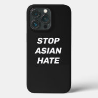 Stop Asian Hate, black white