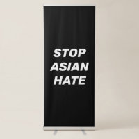 Stop Asian Hate, black white
