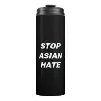 Stop Asian Hate, black white