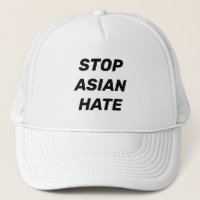 Stop Asian Hate, black white