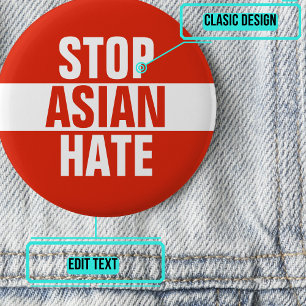 Stop Asian Hate Button