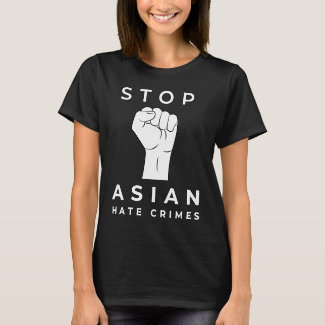 Stop Asian Hate Crimes Against Asian American Equa T-Shirt (Front)