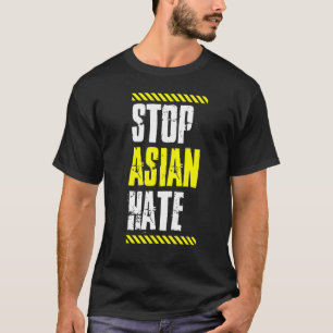 Stop Asian Hate Warning Tape American Pride Love A T-Shirt