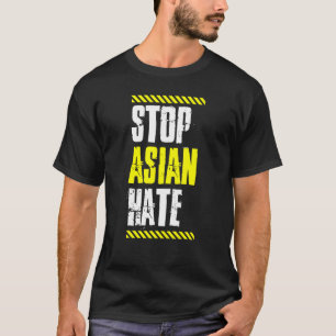 Stop Asian Hate Warning Tape American Pride Love A T-Shirt