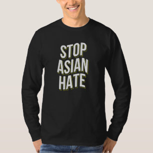 Stop Asian Hate Wavy Asian American Pride Love Aap T-Shirt