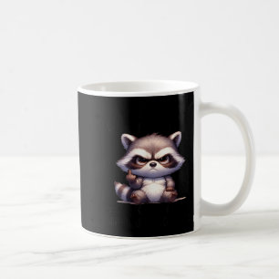 Stop asking why crazy don't ask why stupid raccon coffee mug