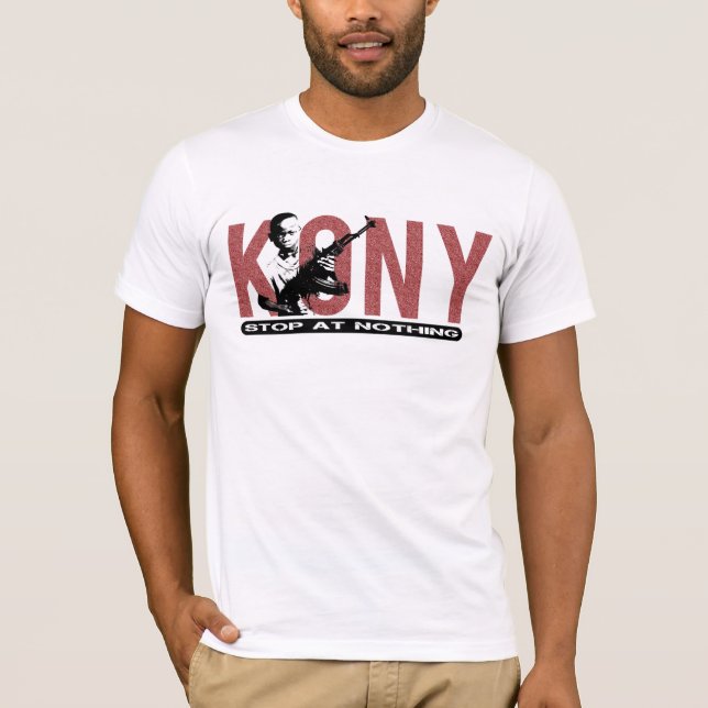 Stop at Nothing! Kony Child Army T-Shirt (Front)