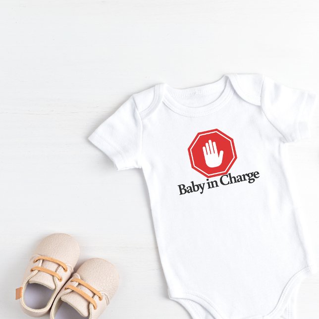 Stop: Baby In Charge Bodysuit (Stop: Baby In Charge Baby Bodysuit)