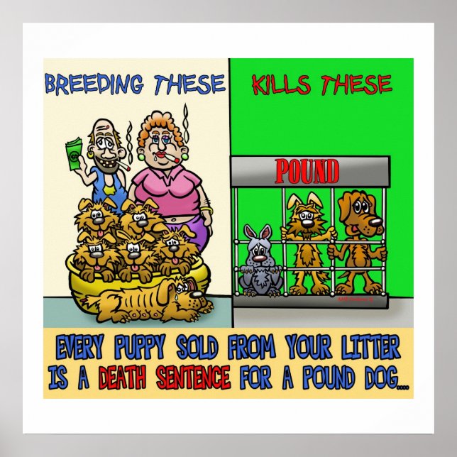 STOP BACKYARD BREEDING POSTER (Front)