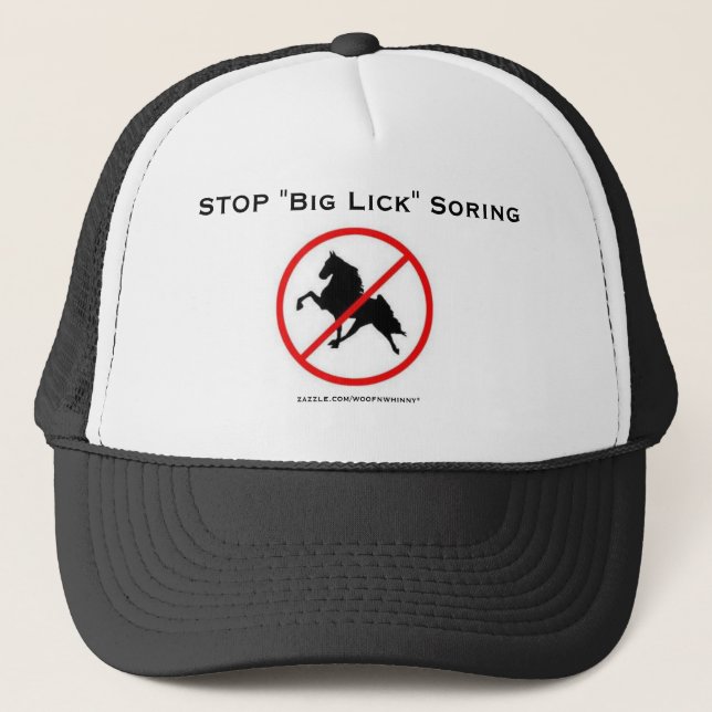 STOP "Big Lick" Soring Trucker Hat (Front)