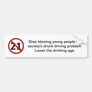 Stop Blaming Young People Bumper Sticker
