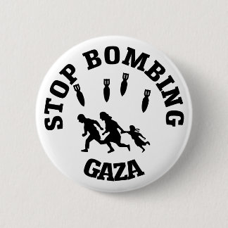 Stop Bombing Gaza 6 Cm Round Badge