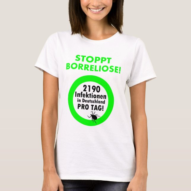 Stop Borreliosis T-Shirt (Front)