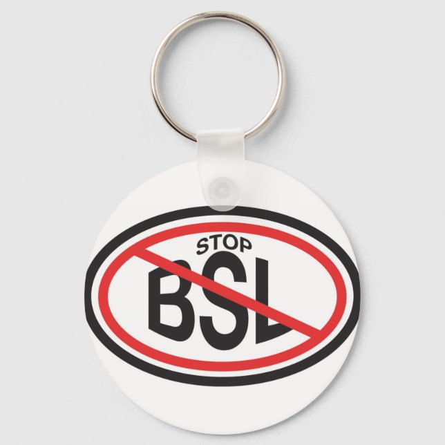 STOP Breed Specific Legislation Key Ring (Front)