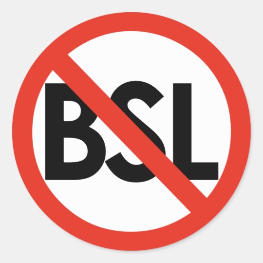 Stop BSL! Anti-BSL Large Stickers