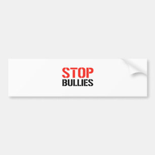 STOP BULLIES BUMPER STICKER