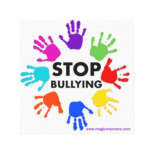 Stop Bullying Canvas Art | Zazzle.co.uk