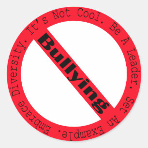 Stop Bullying-Logo by Shirley Taylor Classic Round Sticker