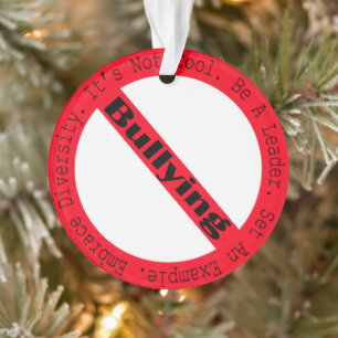Stop Bullying-Logo by Shirley Taylor Ornament