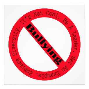 Stop Bullying-Logo by Shirley Taylor Photo Print