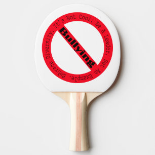 Stop Bullying-Logo by Shirley Taylor Ping Pong Paddle
