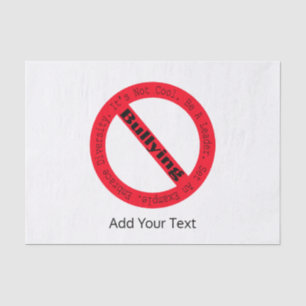 Stop Bullying-Logo by Shirley Taylor Tissue Paper