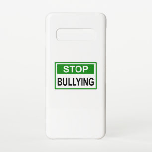 Stop Bullying Sign green Samsung Galaxy Case