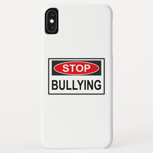 Stop Bullying Sign red Case-Mate iPhone Case (Back)