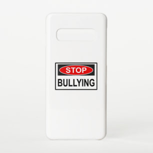 Stop Bullying Sign red Samsung Galaxy Case