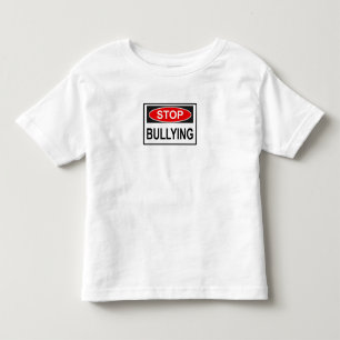 Stop Bullying Sign red Toddler T-Shirt