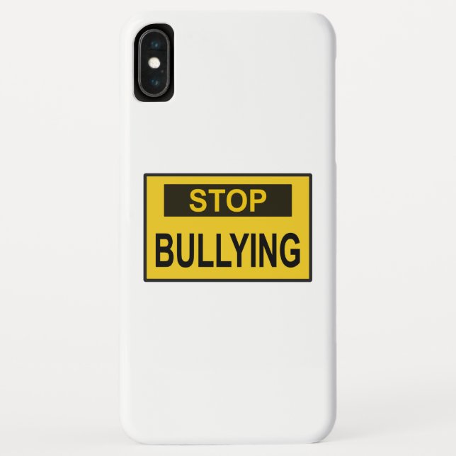 Stop Bullying Sign yellow Case-Mate iPhone Case (Back)