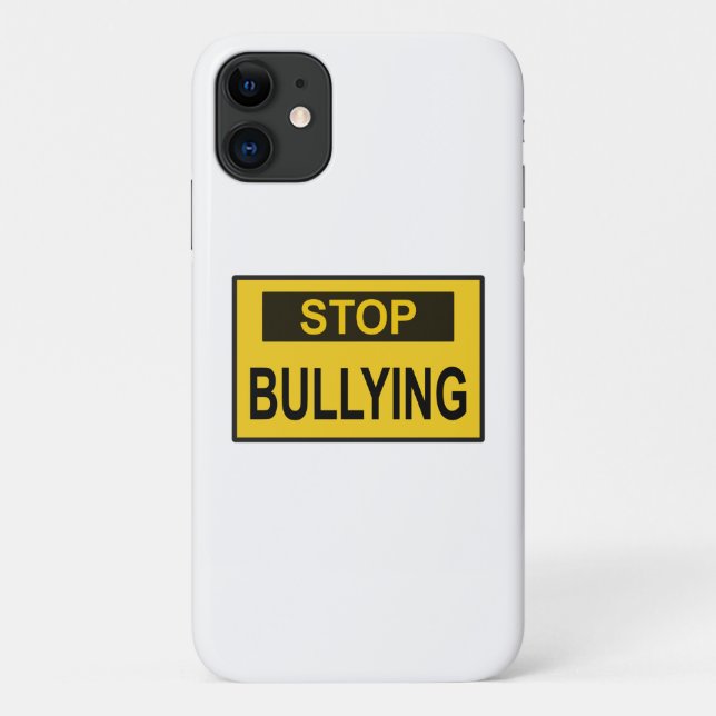 Stop Bullying Sign yellow Case-Mate iPhone Case (Back)