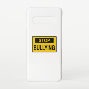 Stop Bullying Sign yellow Samsung Galaxy Case