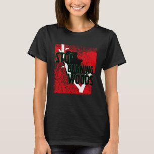Stop burning Woods and save kola bears life T-Shirt