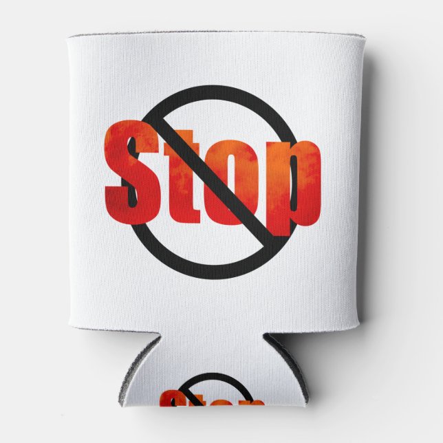 Stop Can Cooler (Front)