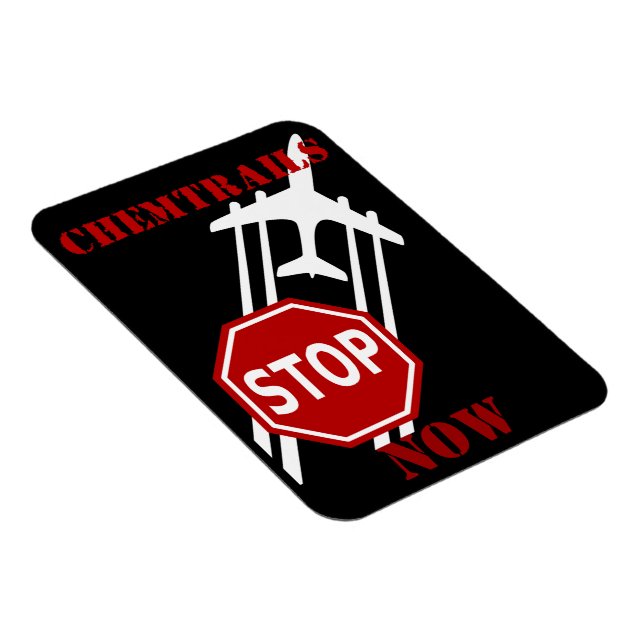 Stop chemtrails magnet (Right Side)