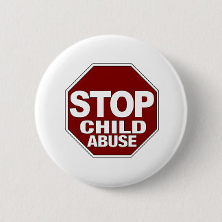 Stop Child Abuse 6 Cm Round Badge