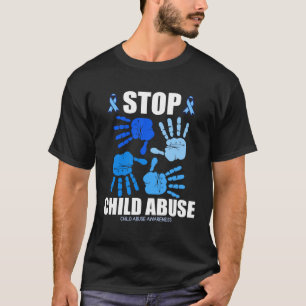 Stop Child Abuse Child Abuse Prevention Awareness T-Shirt