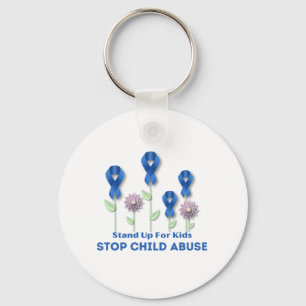 Stop Child Abuse  Key Ring