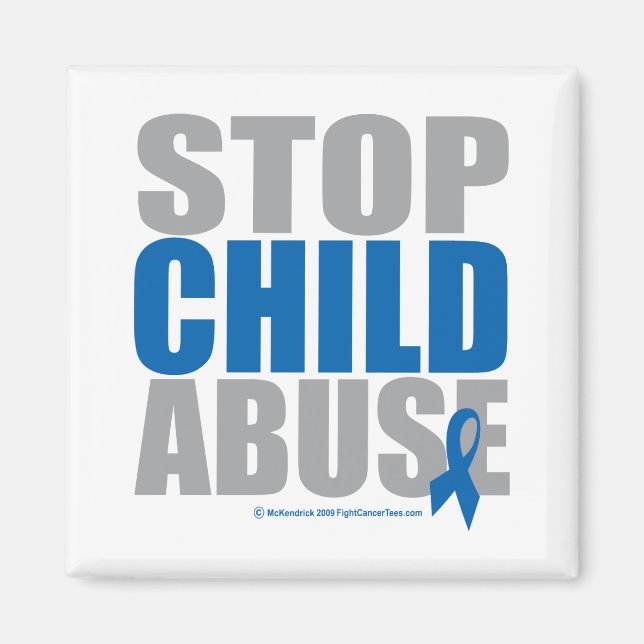 Stop Child Abuse Magnet (Front)