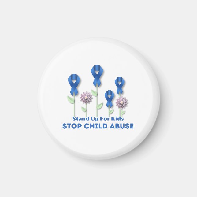 Stop Child Abuse  Magnet (Front)