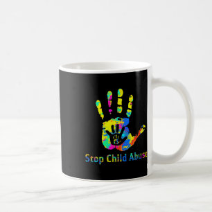 Stop Child Abuse Prevention Awareness Month Blue R Coffee Mug