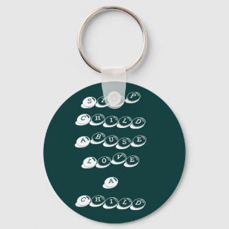 Stop Child AbuseLove A Child Key Ring