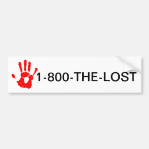 Stop Child / Human Trafficking 1-800-THE-LOST Bumper Sticker